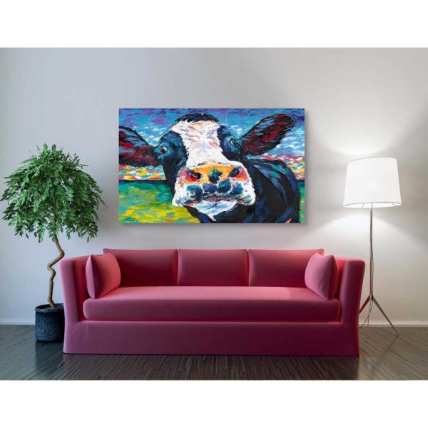 Curious Cow II  by Carolee Vitaletti Giclee Canvas Wall Art Discount