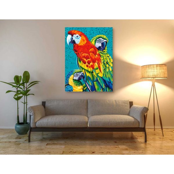 Birds in Paradise III  by Carolee Vitaletti Giclee Canvas Wall Art Hot on Sale