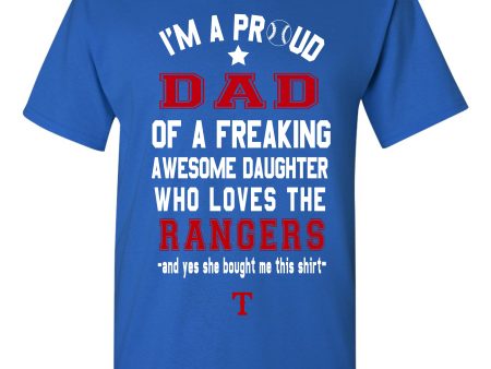 Texas Rangers Dad Daughter T-Shirt Fashion