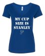 My Cup Size is Stanley St. Louis Blues Women s Vneck T-Shirt For Cheap