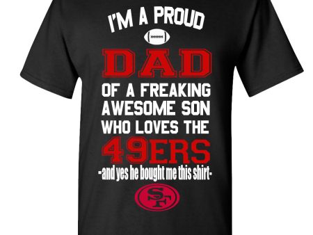 San Francisco 49ers Proud Dad Son T-Shirt Online now