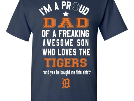 Detroit Tigers Dad Son T-Shirt Hot on Sale