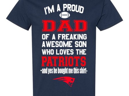 New England Patriots Proud Dad Son T-Shirt Online now