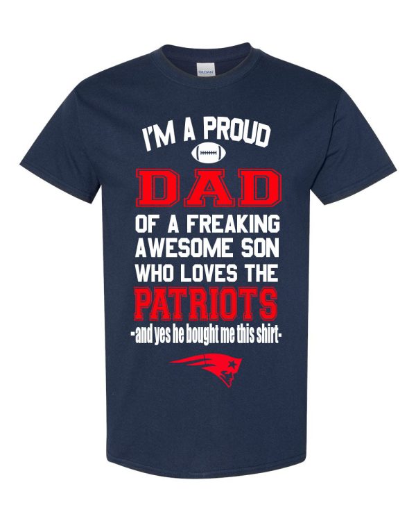 New England Patriots Proud Dad Son T-Shirt Online now