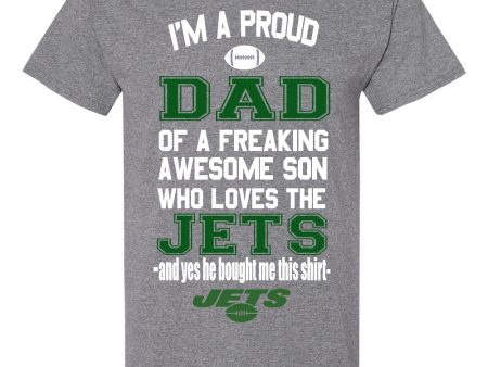 NY Jets Proud Dad Son T-Shirt Fashion