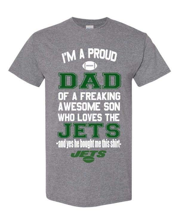 NY Jets Proud Dad Son T-Shirt Fashion