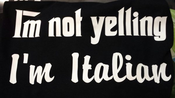 Hoodie Hooded sweatshirt I m not yelling, I m Italian Discount