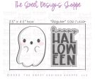 Happy Halloween & Cute Flying Ghost Cookie Cutter Set - 2 Piece Set - Cookie Cutters For Sale