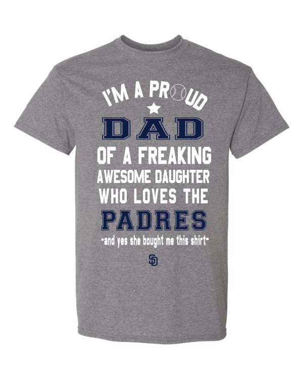 San Diego Padres Dad Daughter T-Shirt Fashion