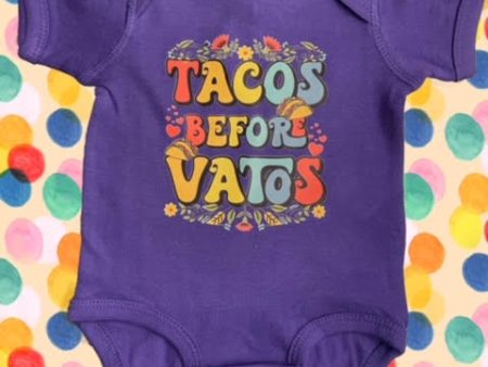 Tacos Before Vatos Onesie Discount