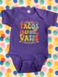 Tacos Before Vatos Onesie Discount