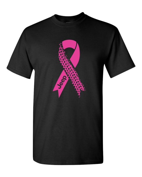 Jeep Breast Cancer Ribbon t-shirt Hot on Sale