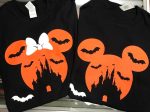 Mickey Mouse Minnie Mouse Ears Haunted Halloween T-Shirt For Cheap