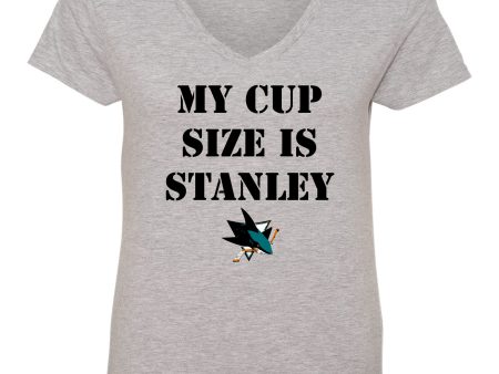 My Cup Size is Stanley San Jose Sharks Women s T-Shirt Online