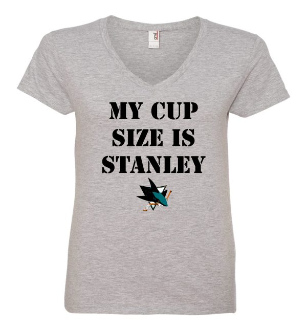 My Cup Size is Stanley San Jose Sharks Women s T-Shirt Online