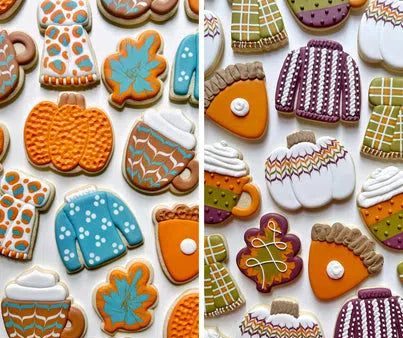 TheGracefulbaker Class Cookie Cutters - COZY FALL - Set of 6 Cookie Cutters - Online Class not included Cheap