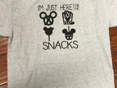 I m Just Here for the Snacks Disney T-Shirt Online Hot Sale