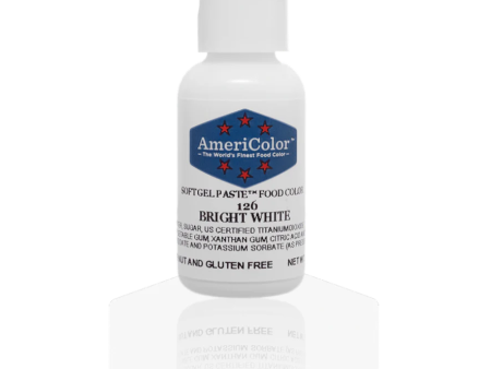 Americolor Soft Gel Paste - Bright White - Select Size - Food Color Discount