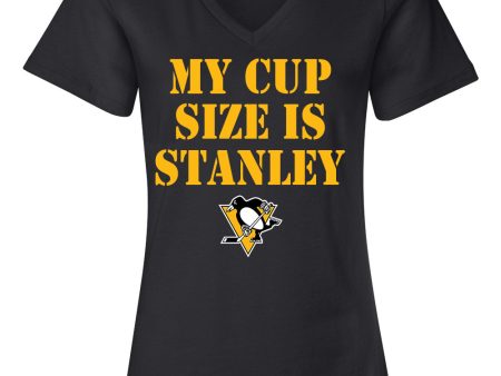 My Cup Size is Stanley Pittsburgh Penguins Women s T-Shirt For Cheap