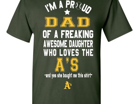 Oakland As Dad Daughter T-Shirt Online Sale