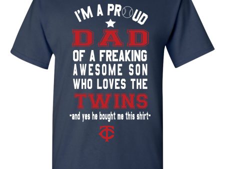 Minnesota Twins Dad Son T-Shirt For Cheap