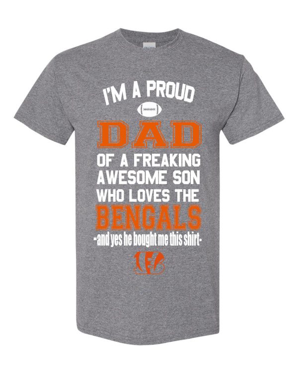 Cincinnati Bengals Proud Dad Son T-Shirt Online Sale