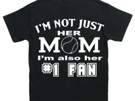 Softball Mom #1 Fan T-Shirt Hot on Sale