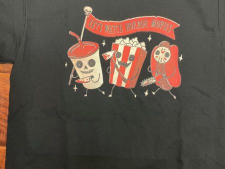 Let s Watch Horror Movies Retro Design T-Shirt For Discount