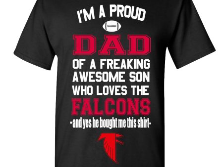 Atlanta Falcons Proud Dad Son T-Shirt Online now