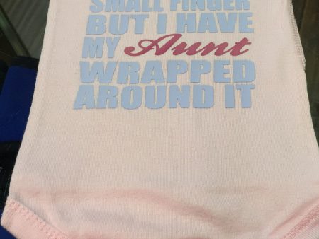 Aunt Wrapped Around My Finger Onesie Discount