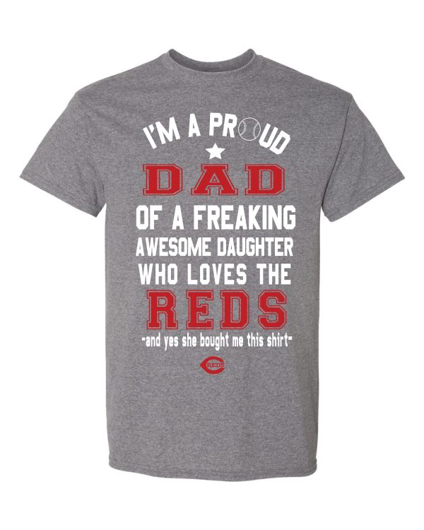 Cincinnati Reds Dad Daughter T-Shirt Fashion