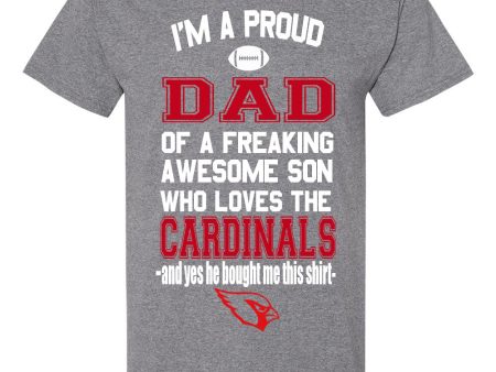 Arizona Cardinals Proud Dad Son T-Shirt For Sale