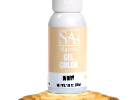 Ivory - Gel Food Color - 1oz  by: The Sugar Art Discount