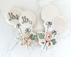 Mr and Mrs Floral Balloons - Cookie Cutter For Sale