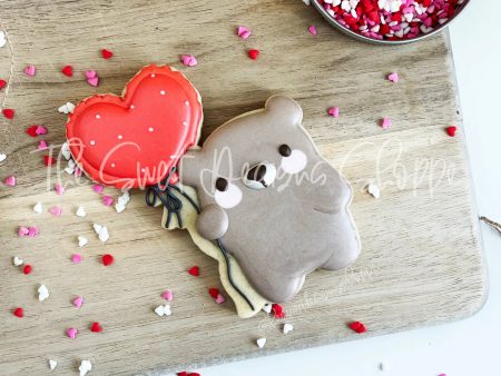 Bear With Heart Balloon - Cookie Cutter Cheap