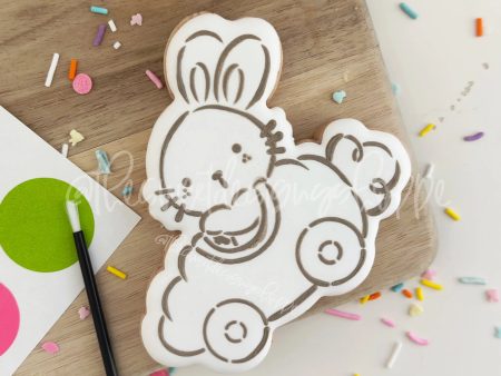 Bundle - PYOC Bunny in Carrot - Cookie Cutter & Stencil on Sale