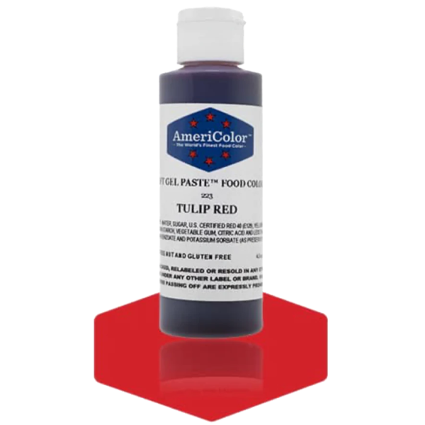 Americolor Soft Gel Paste - Tulip Red - Select Size - Food Color For Sale