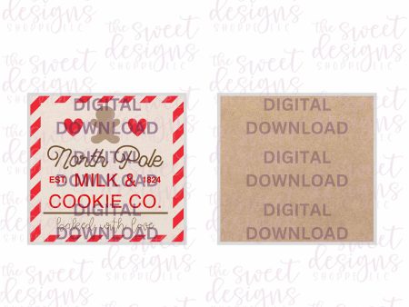 Milk & Cookie Co. - Digital Instant Download 2  x 2  Tag Cheap