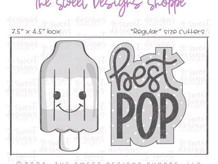 Best Pop Plaque &  Popsicle Cookie Cutter Set - Set of 2 - Cookie Cutters For Cheap