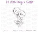 Mr and Mrs Floral Balloons - Cookie Cutter For Sale