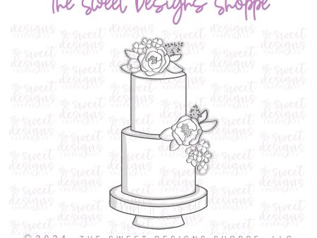 Peony Wedding Cake - Cookie Cutter Online now