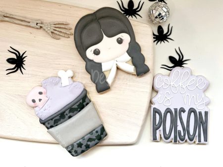 Monster Girl & Coffee is my POISON Cookie Cutters Set - 3 Piece Set - Cookie Cutters Fashion