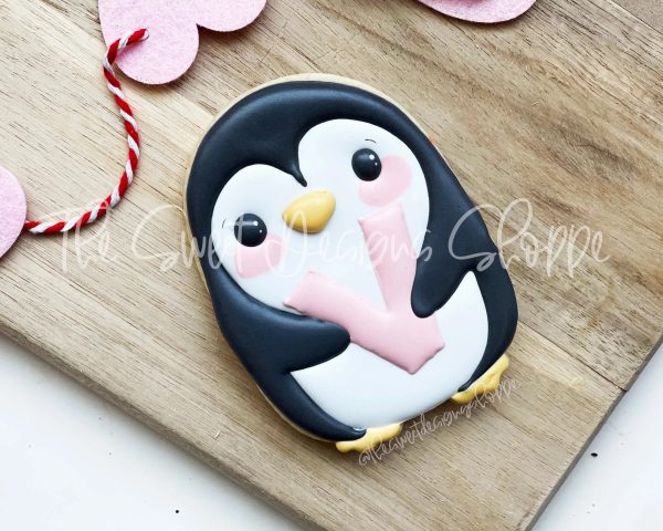 Penguin Holding Heart - Cookie Cutter For Discount