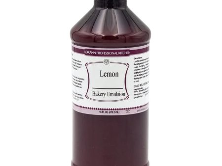 Lemon, Baking Flavoring Emulsion 16oz by LorAnn For Sale