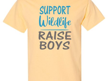 Support Wildlife Raise Boys Mom T-Shirt Online Hot Sale