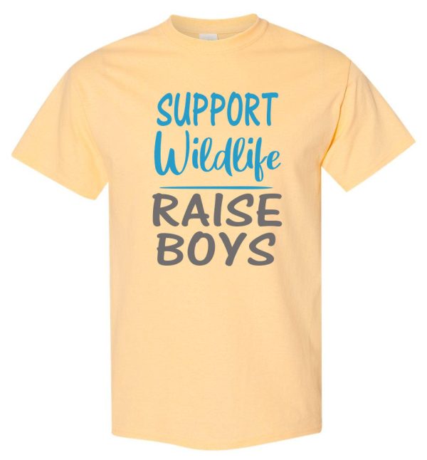 Support Wildlife Raise Boys Mom T-Shirt Online Hot Sale