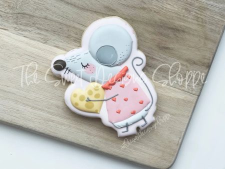 Modern Valentines Girly Mouse - Cookie Cutter For Discount