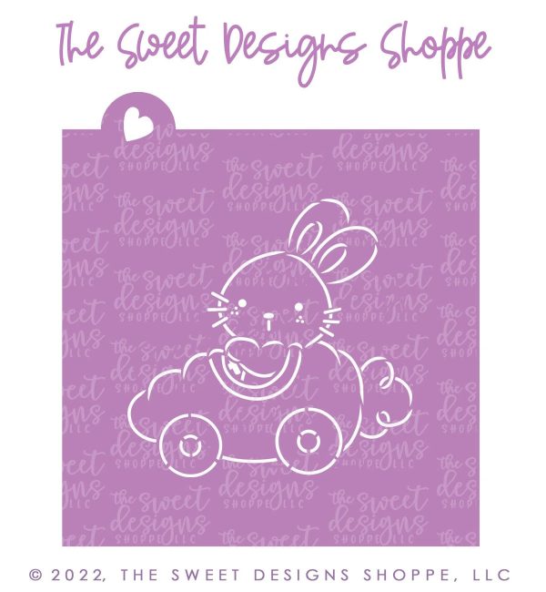 Bundle - PYOC Bunny in Carrot - Cookie Cutter & Stencil on Sale