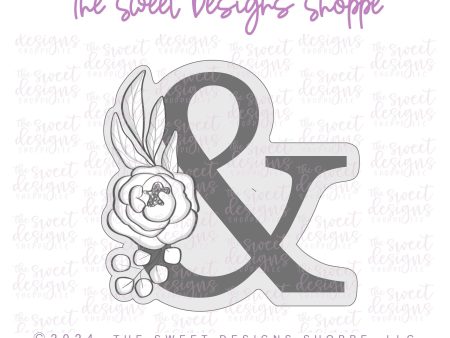 Floral Ampersand   AND Symbol - Cookie Cutter Sale