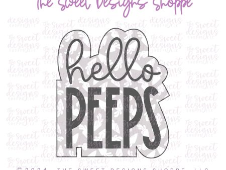 hello PEEPS Plaque - Cookie Cutter Sale